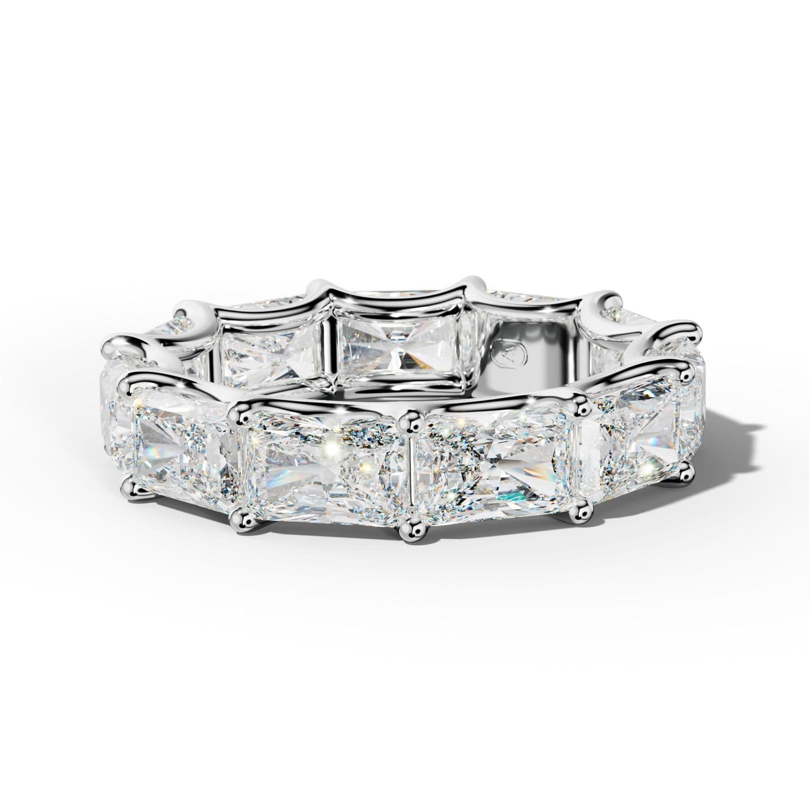 7.0 Carat East West Radiant Diamond Eternity Band U Prong