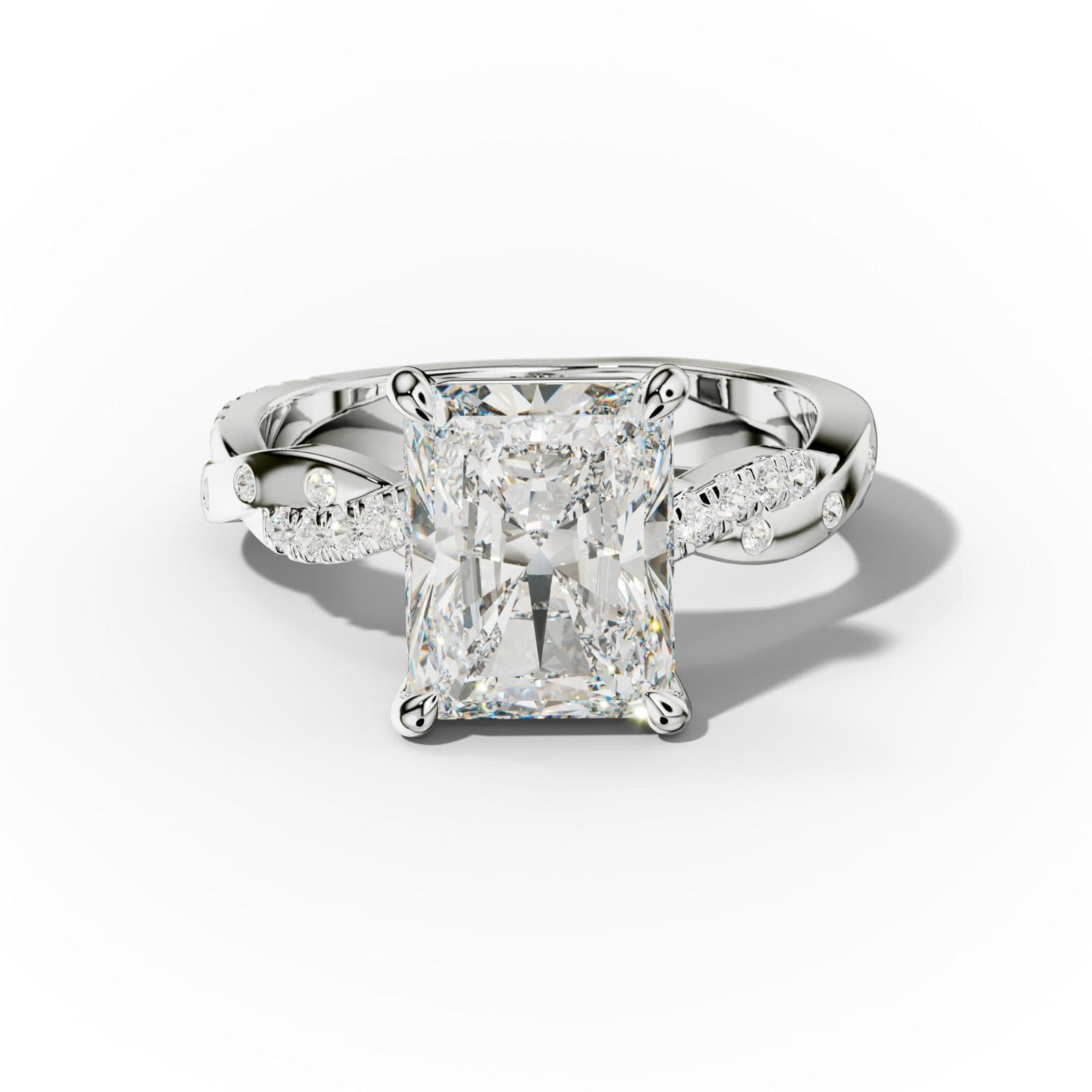 Mia Radiant Cut Diamond Engagement Ring