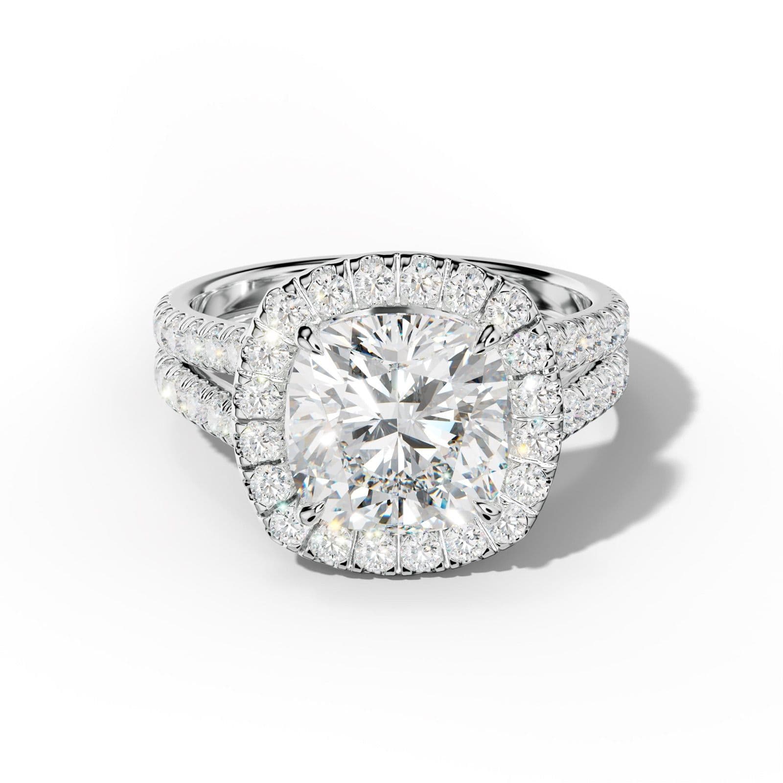 Hailey Cushion Cut Engagement Ring