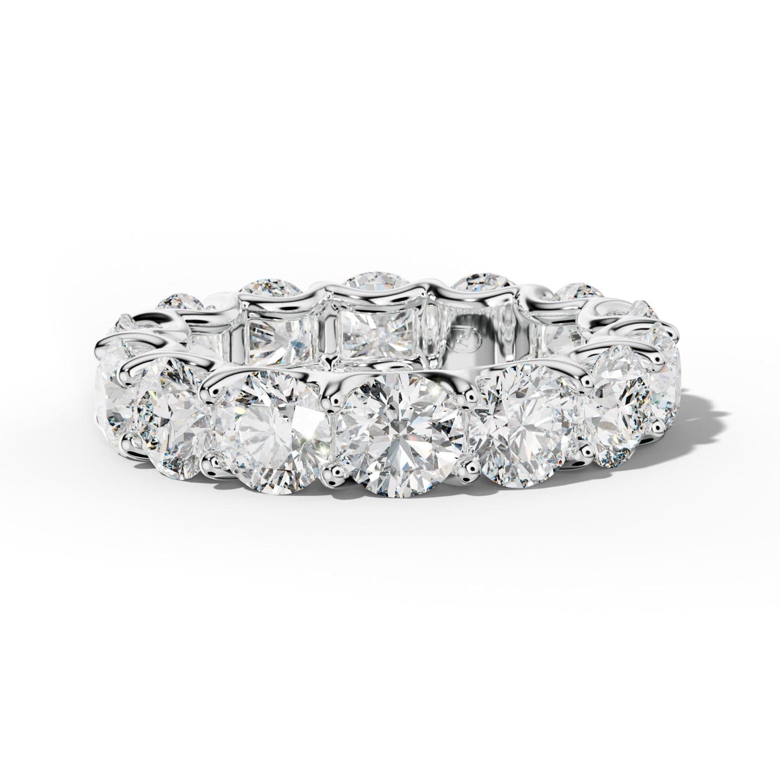 7.0 Carat Round Diamond Eternity Band U Prong