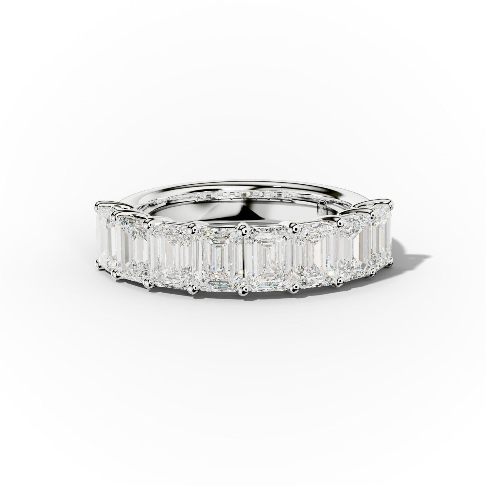 3.0 Carat Emerald Cut Diamond Anniversary Band