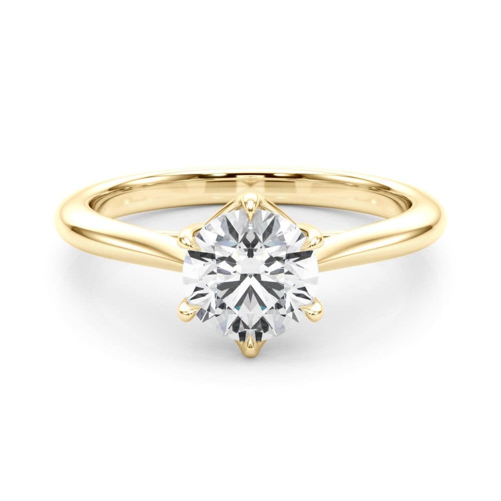 Grace Round Diamond Solitaire Engagement Ring