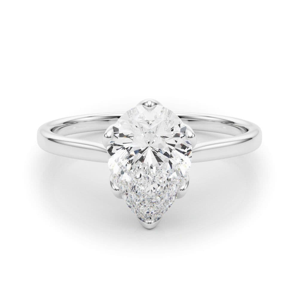 Esme Pear Cut Diamond Solitaire Engagement Ring