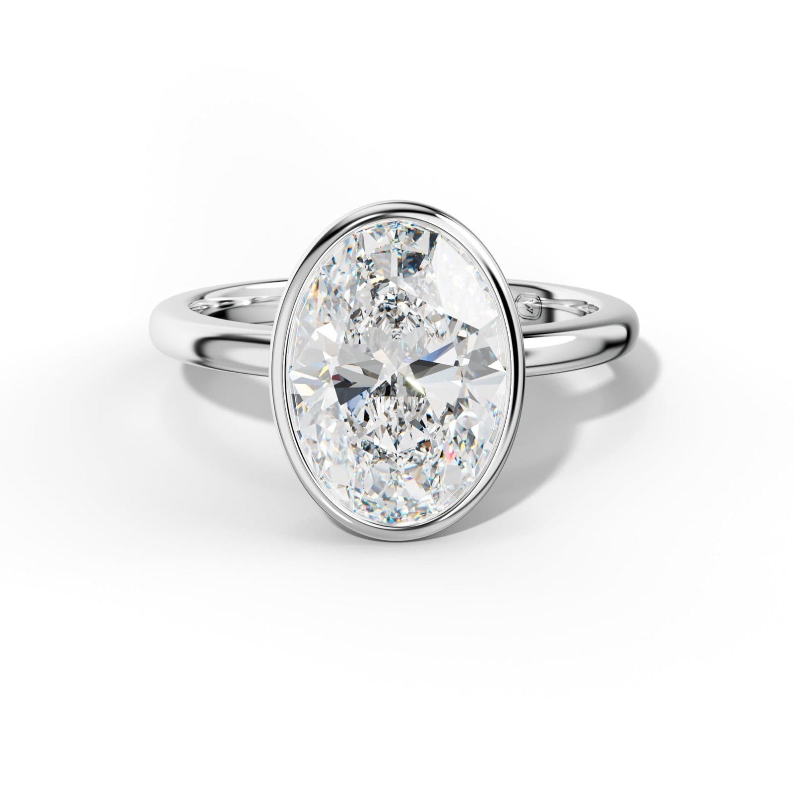 Malaya Oval Diamond Engagement Ring
