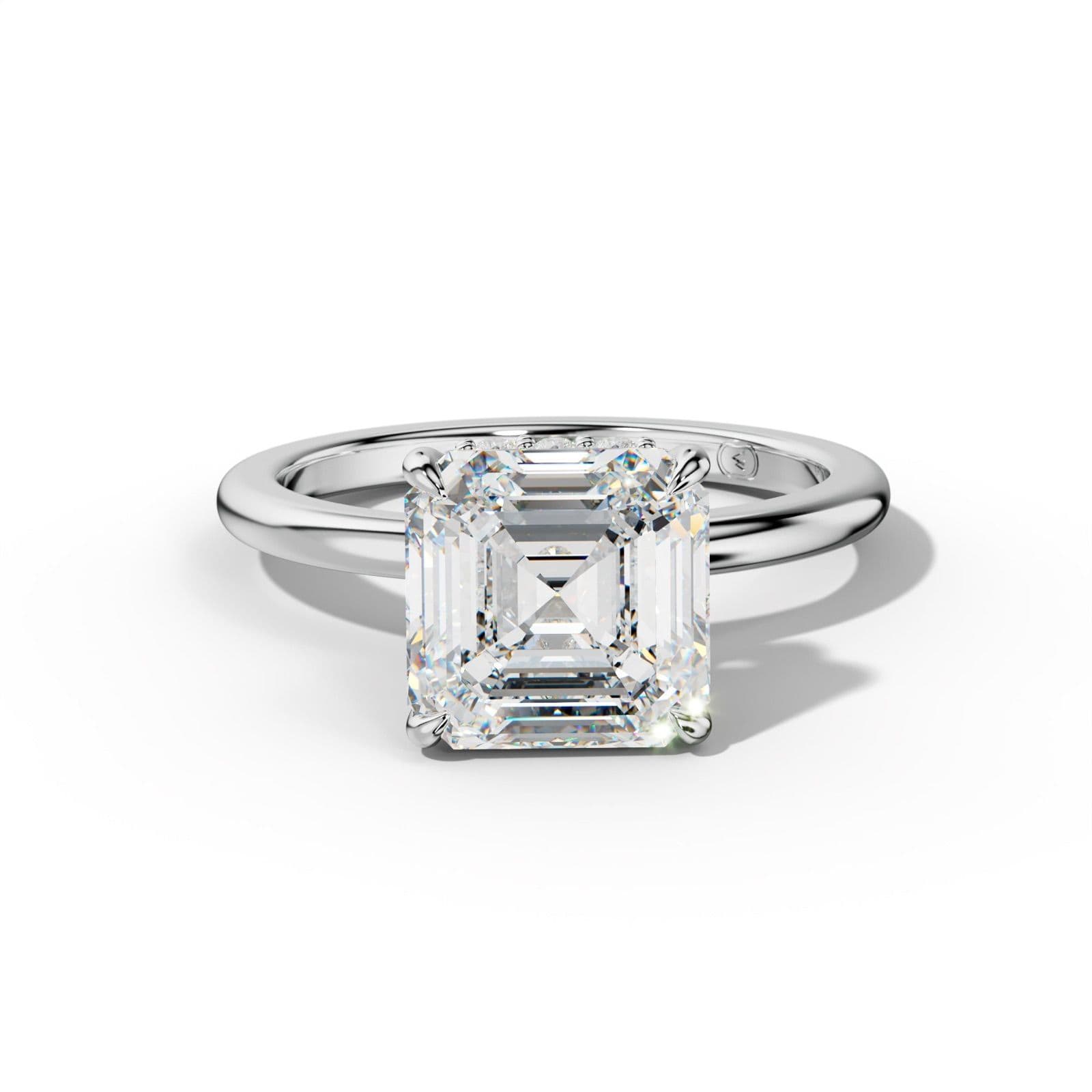 Sophia Asscher Cut Diamond Engagement Ring