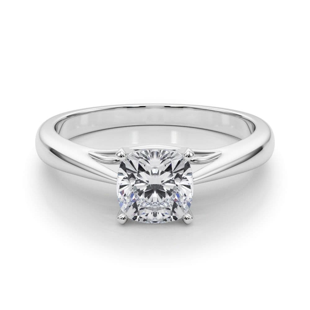 Katerina Cushion Diamond Solitaire Engagement Ring