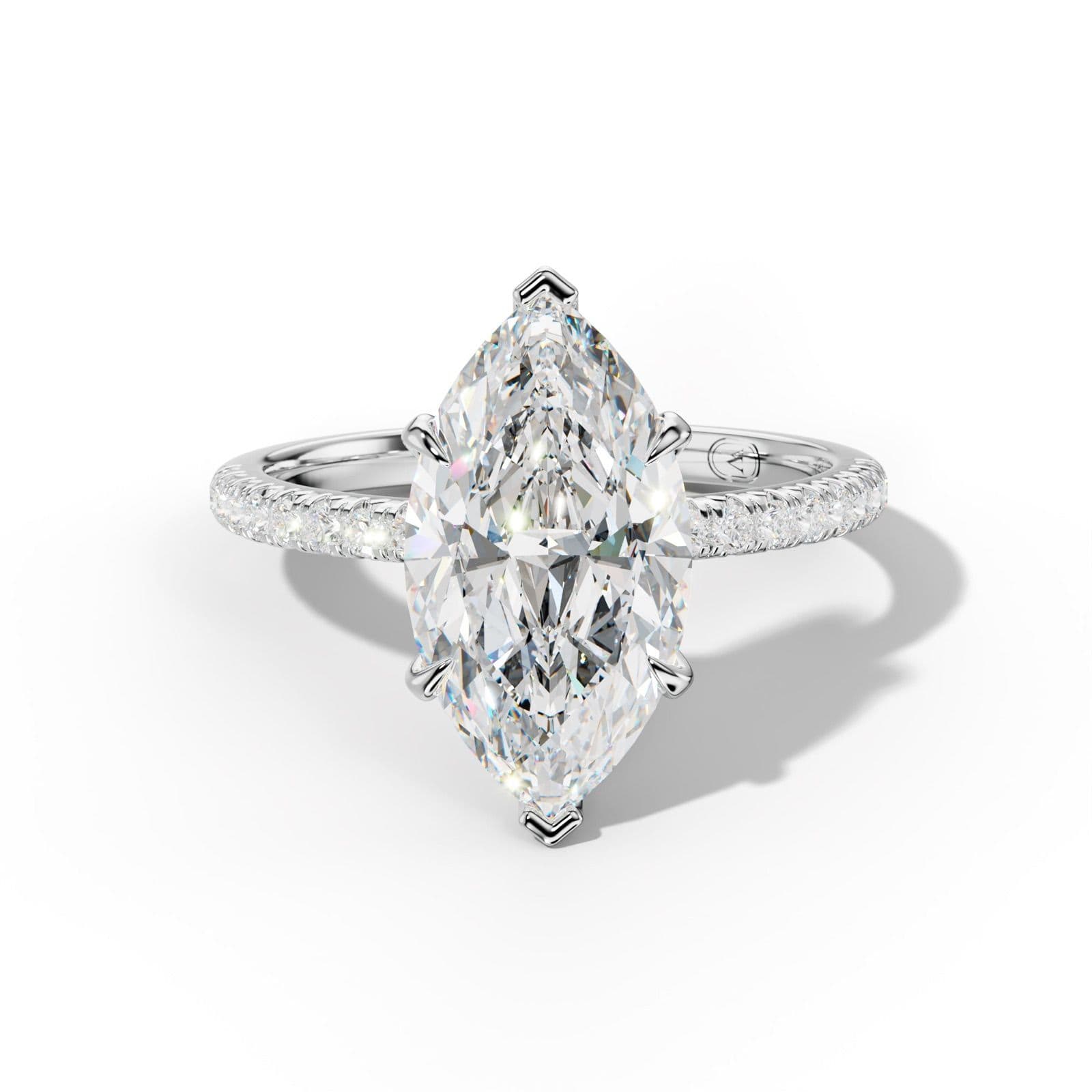 Ava Marquise Diamond Engagement Ring