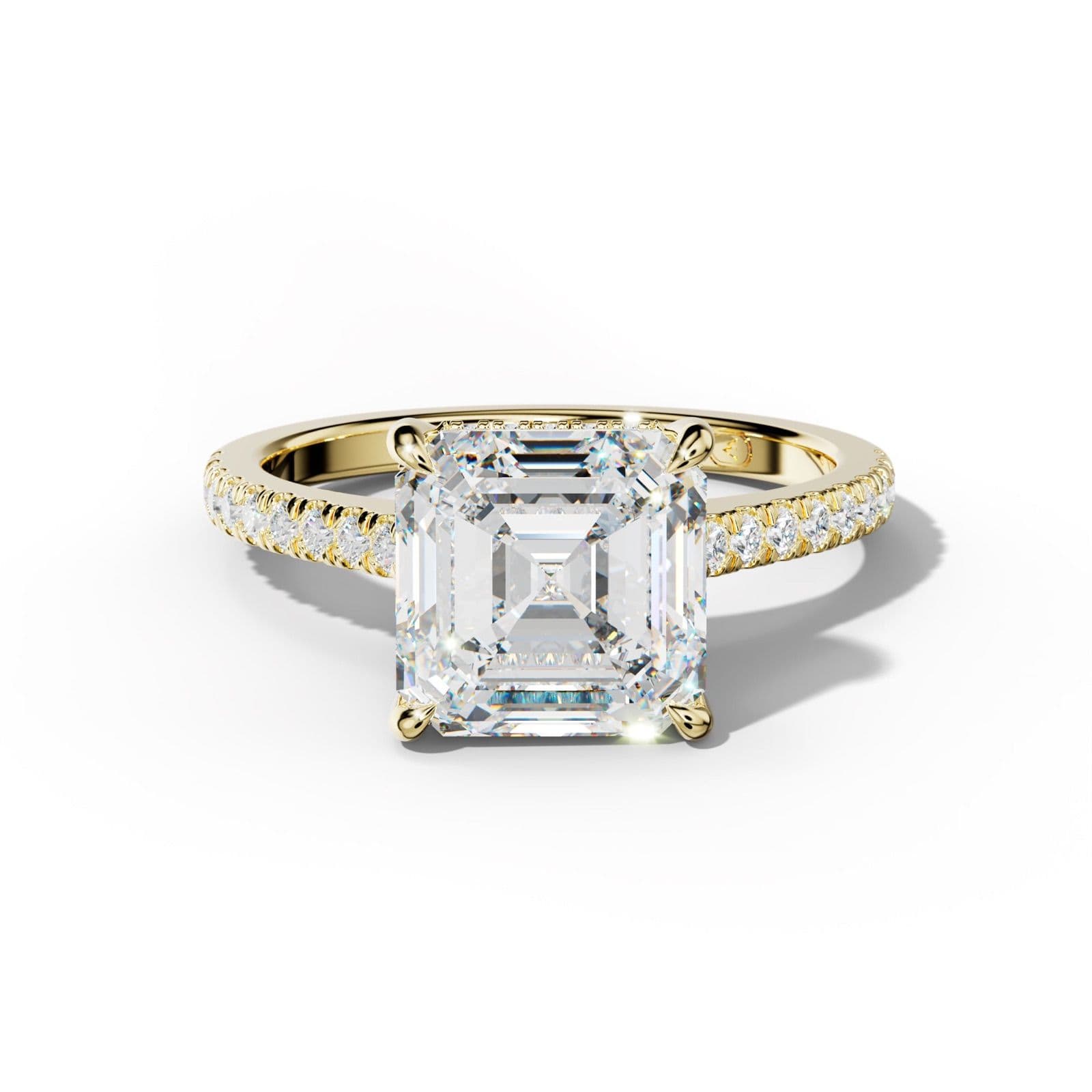 Alexis Asscher Cut Engagement Ring