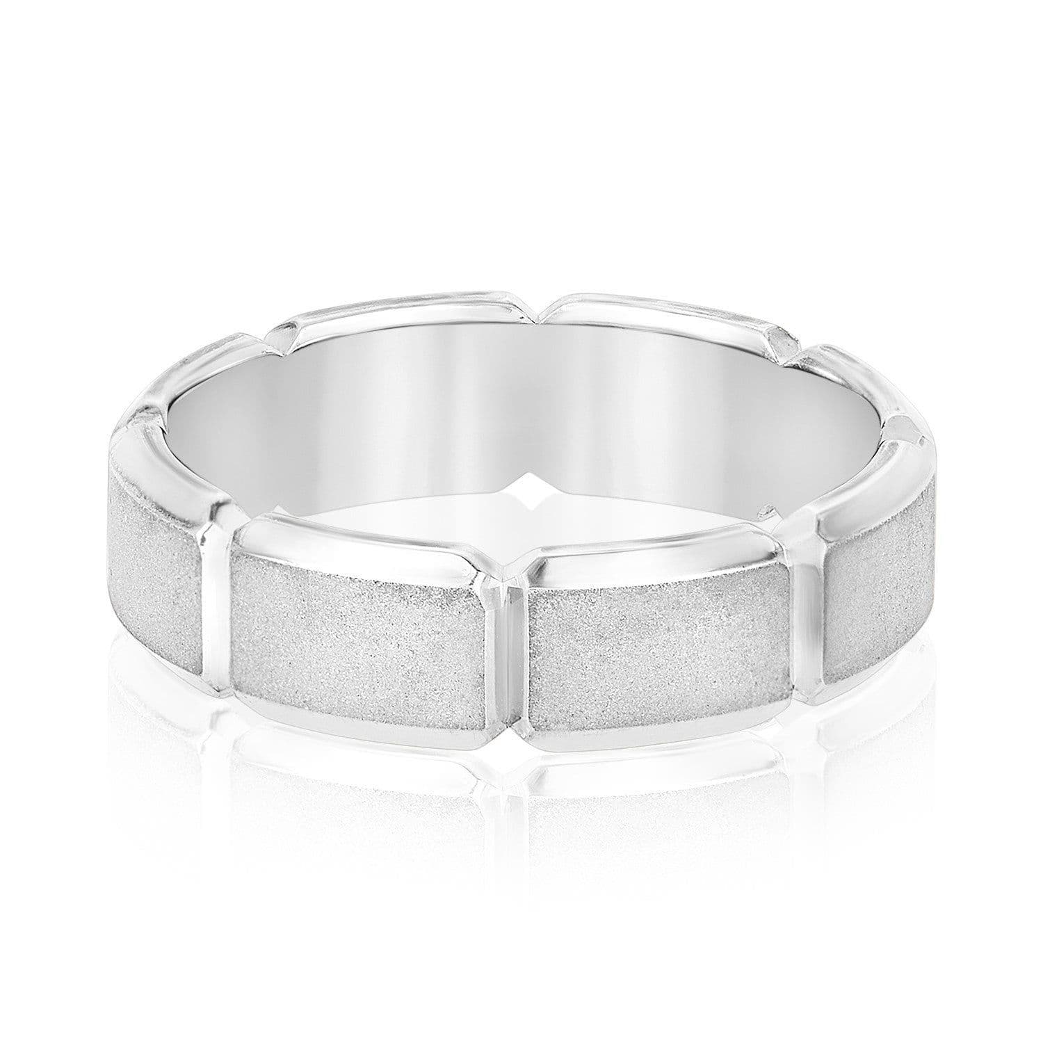 Men's Carved Design Segment Band
