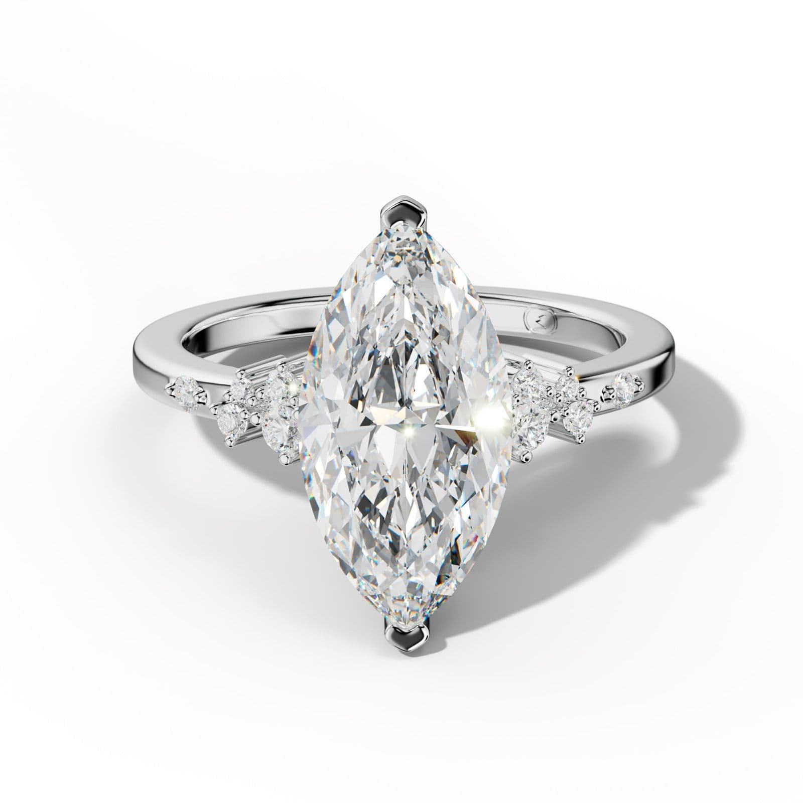 Elise Marquise Cut Engagement Ring