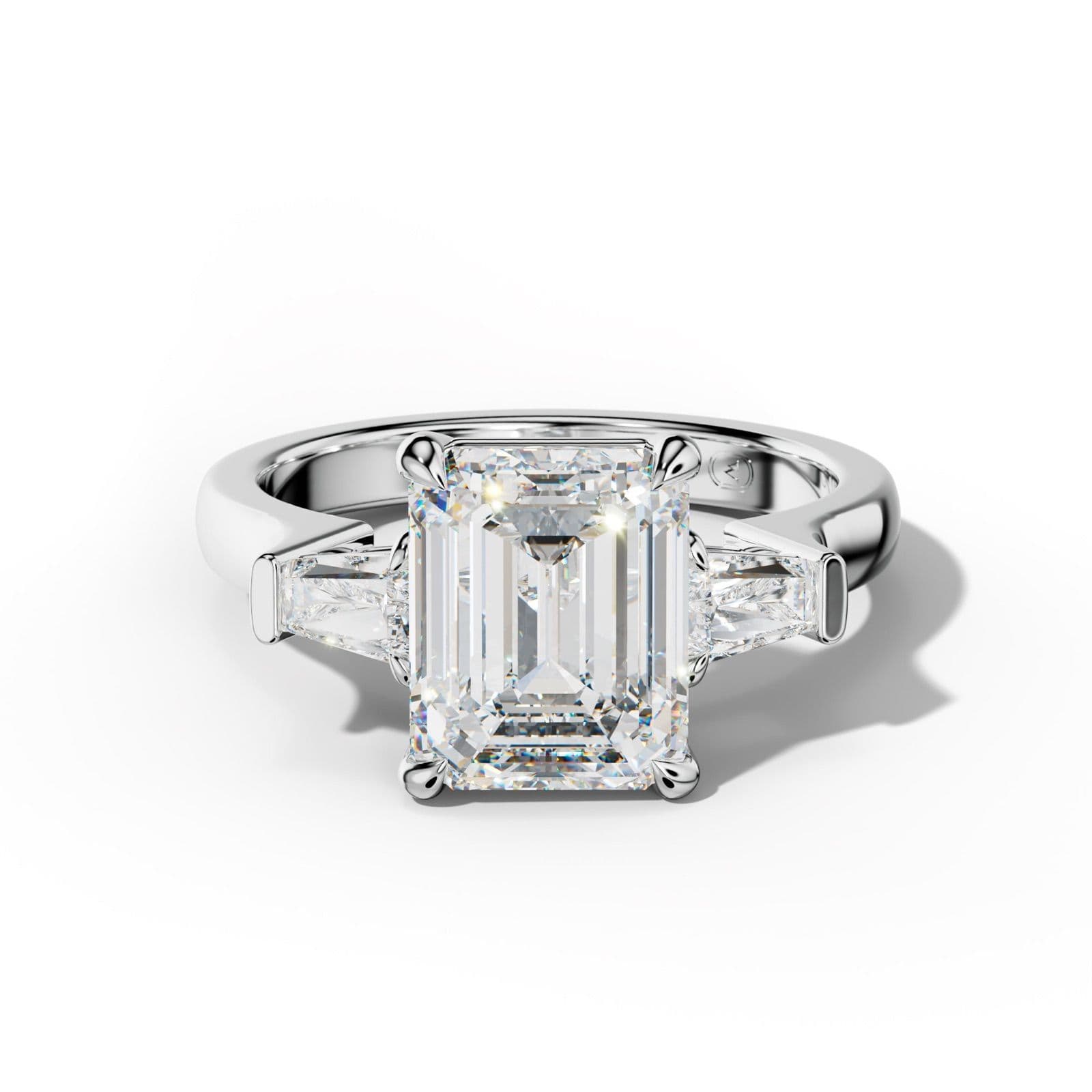 Zaria Emerald Cut Engagement Ring