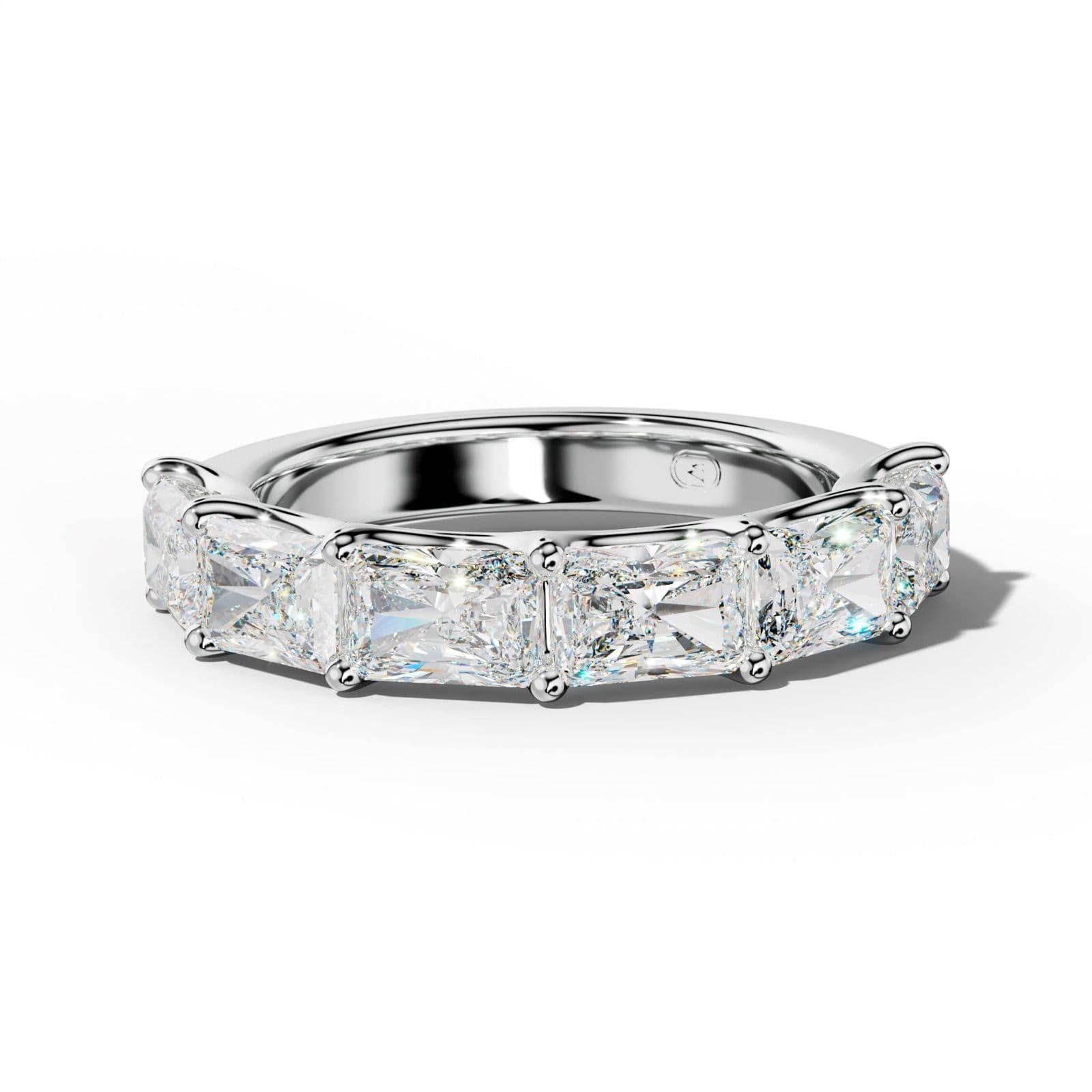 3.0 Carat East West Radiant Diamond Half Anniversary Band U Prong