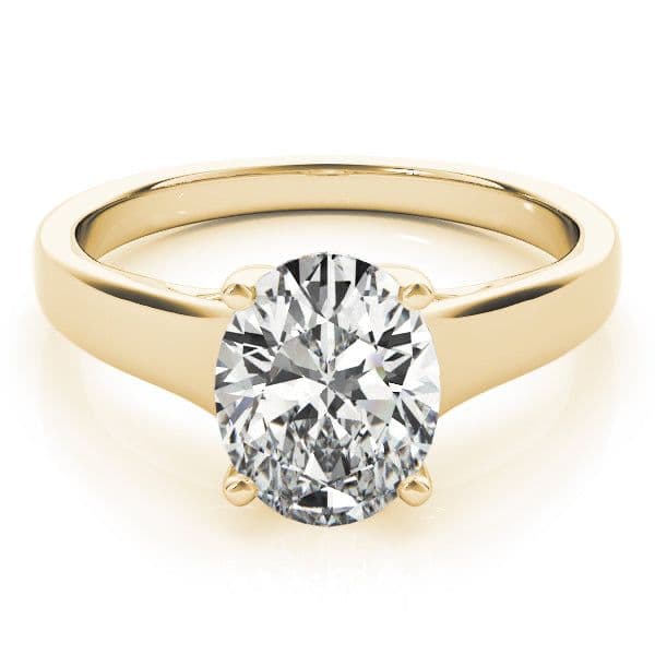 Evelyn Oval Diamond Solitaire Engagement Ring