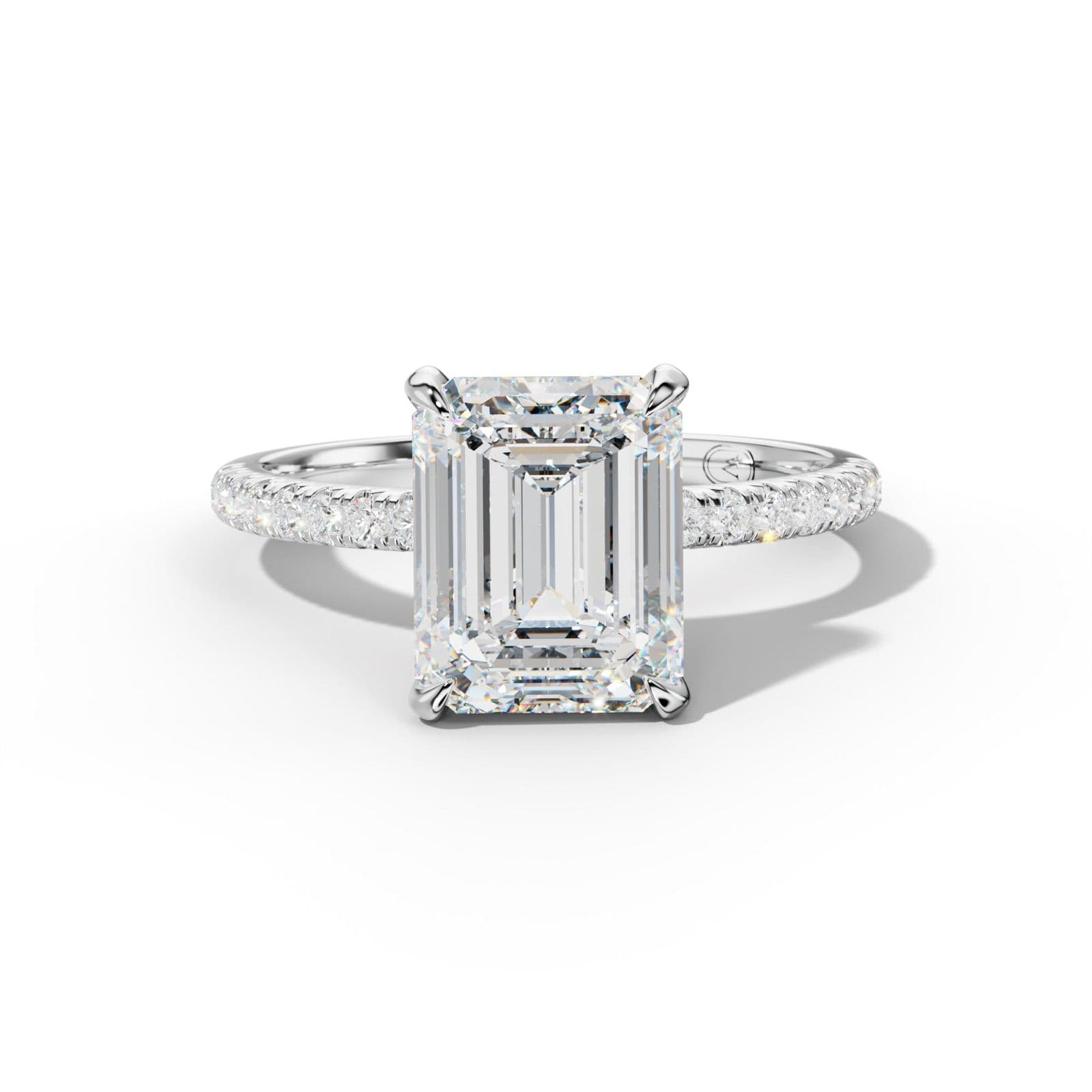 Ava Emerald Cut Engagement Ring